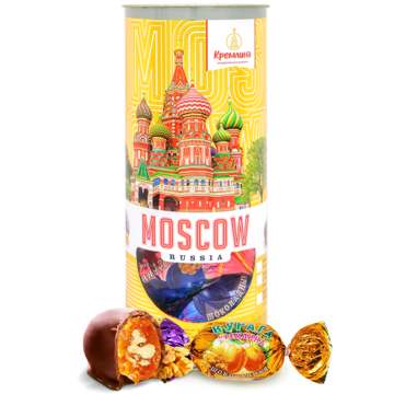 ASSORTED KREMLINA  SWEETS IN A TUBE "MOSCOW", 250 g